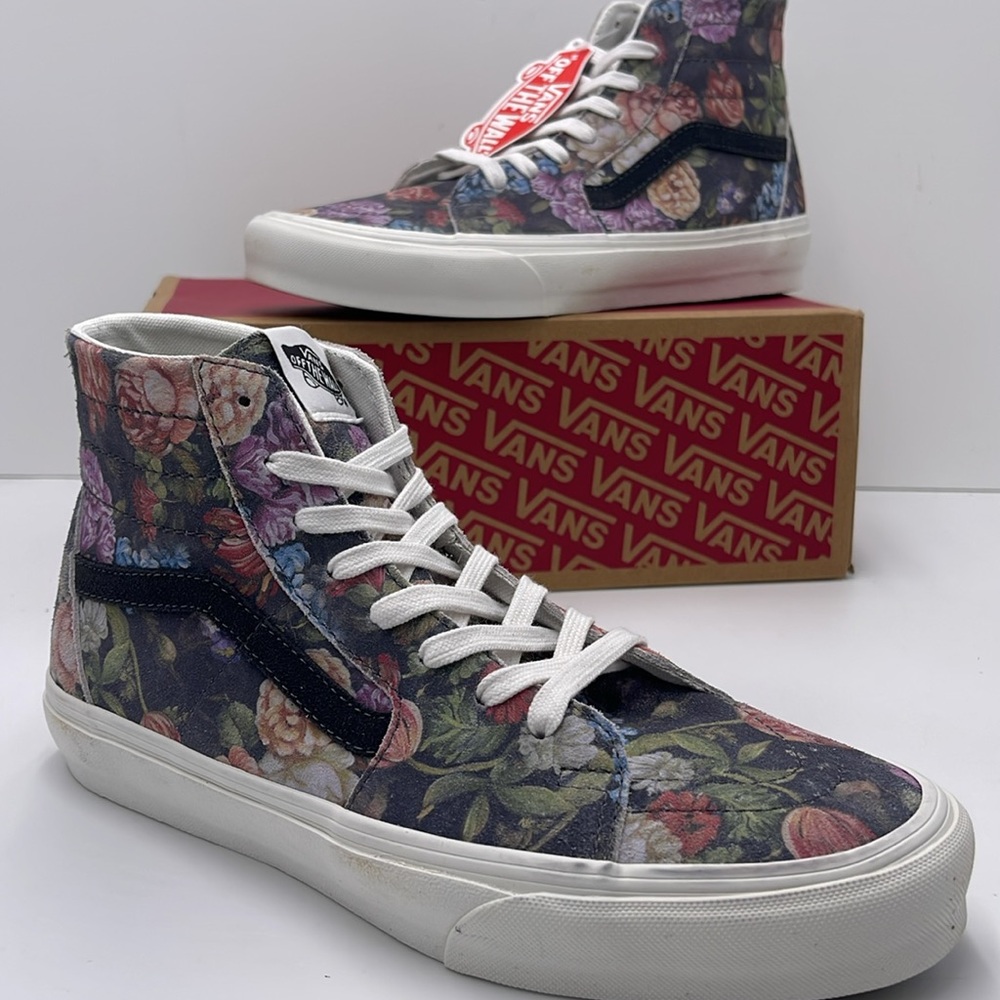 Vans Men’s Moody Floral Sk8-Hi Tapered Sneakers Grey/White
VN0A7Q621XM - Picture 14 of 16
